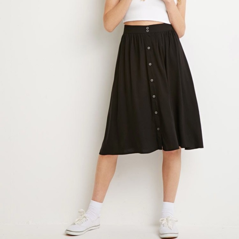 Black Midi Skirt